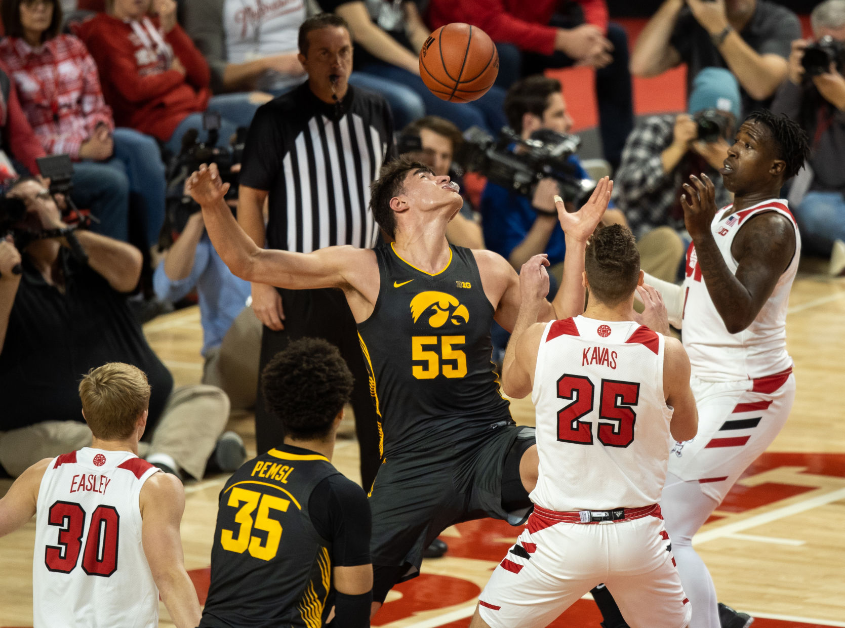 Nebraska Basketball vs. Iowa Photo No. 2